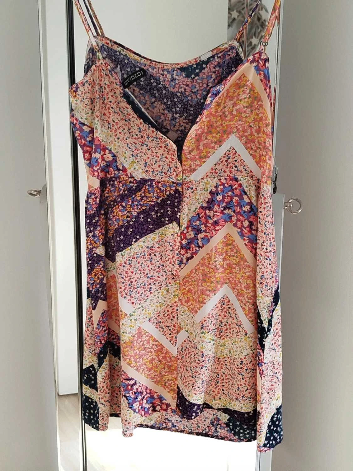 💗Vestido de verano con tirantes y motivos de patchwork floral – estilo bohemio- Divided Femme T – photo 6